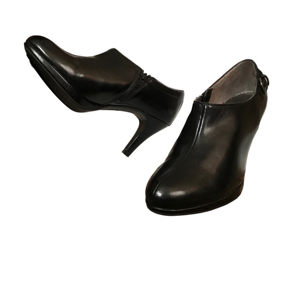 Life stride women's ankle booties black sz 8 soft system leather Slip on Comfort - Picture 10 of 13